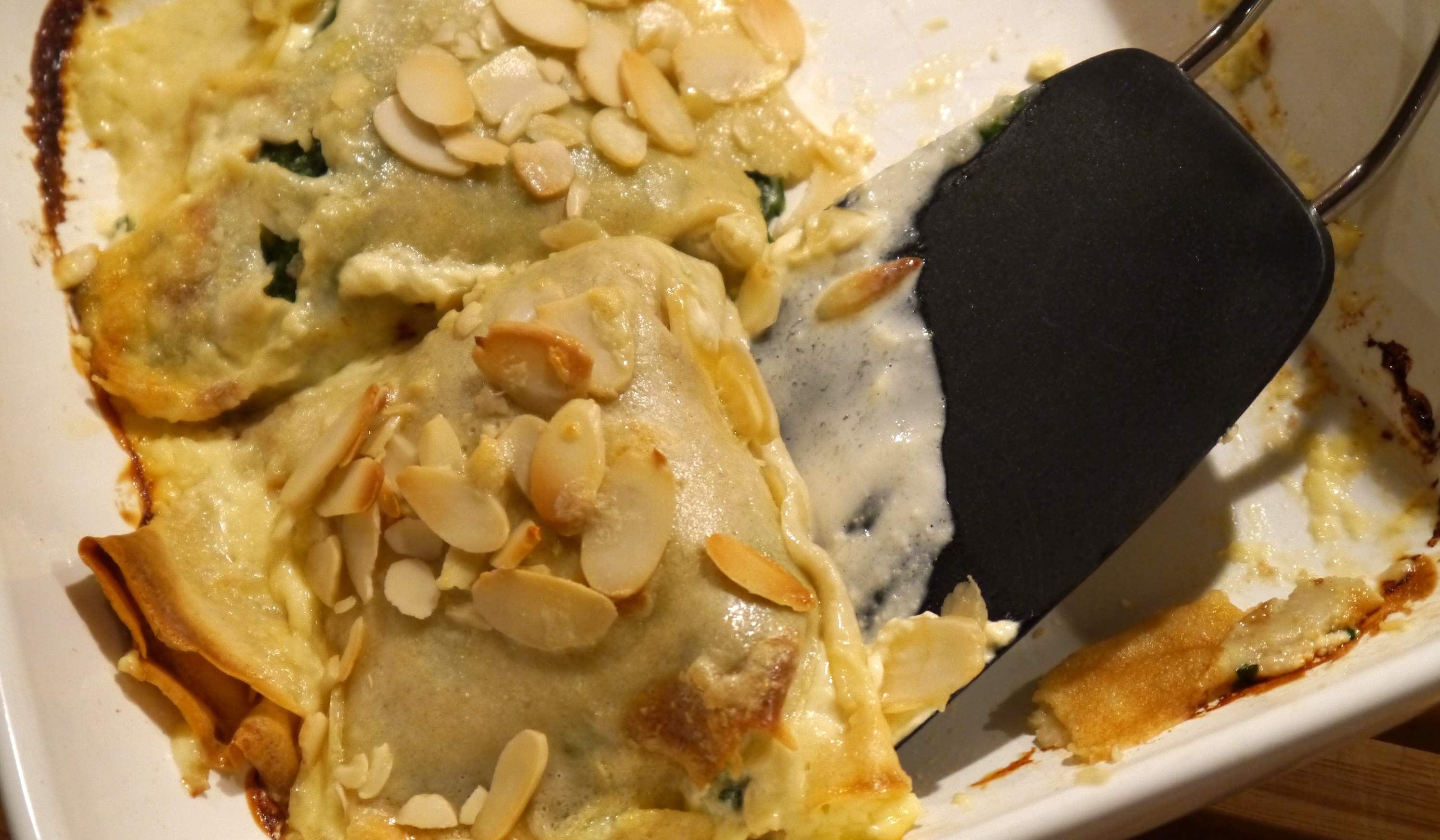 Spinach filled Pancakes