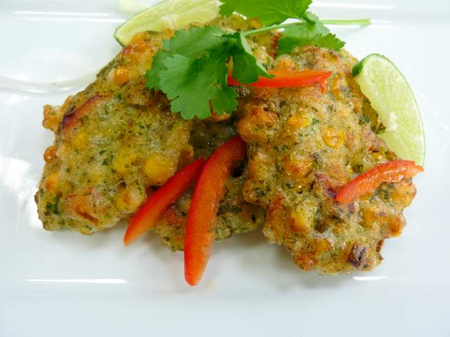 Crispy Thai Sweetcorn Cakes